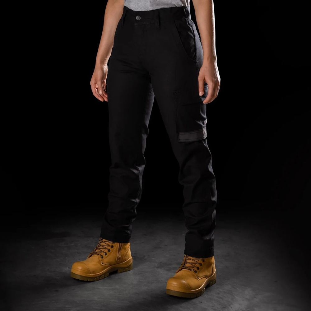 BAD Workwear Black BAD925 Women’s Workpants - Picture 2 of 10